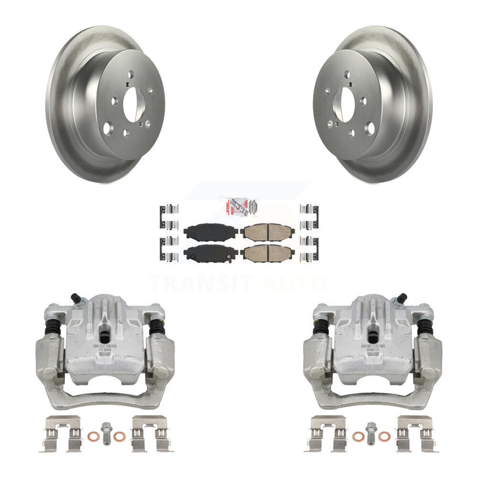 Rear Brake Caliper Coat Rotor & Ceramic Pad Kit For Subaru Impreza Forester Crosstrek XV KCG-100664N