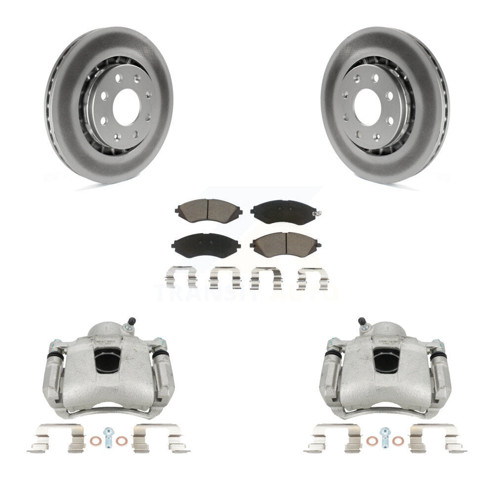 Front Brake Caliper Coat Rotors Ceramic Pad Kit For Chevrolet Aveo Pontiac Aveo5 Wave G3 KCG-100691C