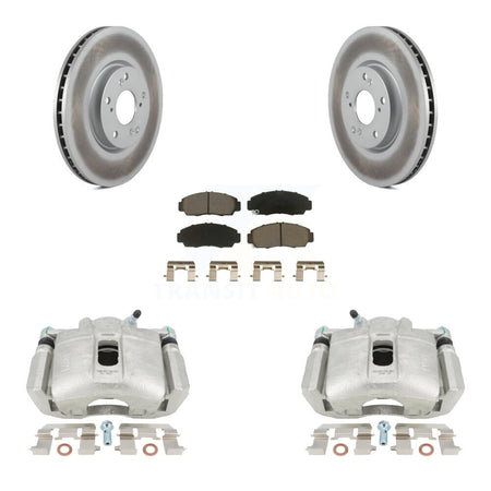 Front Brake Caliper Coat Rotor Ceramic Pad Kit For 04-05 Acura TL Automatic transmission KCG-100693C