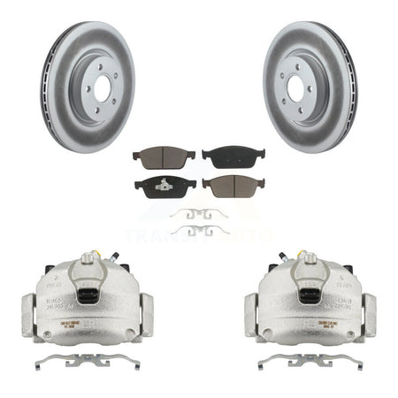 Front Brake Caliper Coat Rotors Ceramic Pad Kit For Ford Focus With 320mm Diameter Rotor KCG-100698C