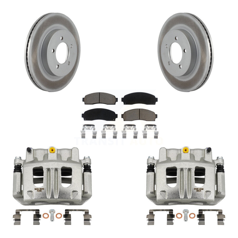 Front Brake Caliper Coat Rotor And Ceramic Pad Kit For Ford Explorer Mercury Mountaineer KCG-100703C
