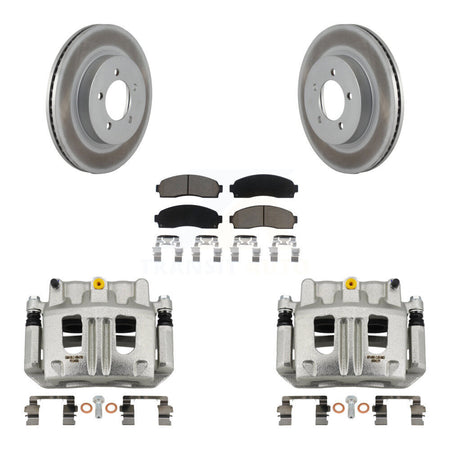 Front Brake Caliper Coat Rotor And Ceramic Pad Kit For Ford Explorer Mercury Mountaineer KCG-100703C