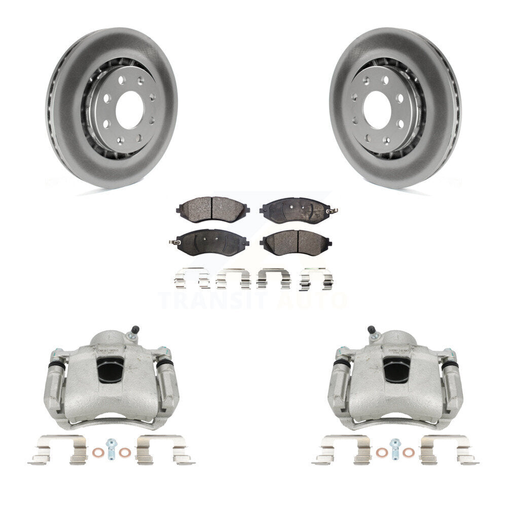 Front Brake Caliper Coat Rotors Ceramic Pad Kit For Chevrolet Aveo Pontiac Aveo5 Wave G3 KCG-100704T