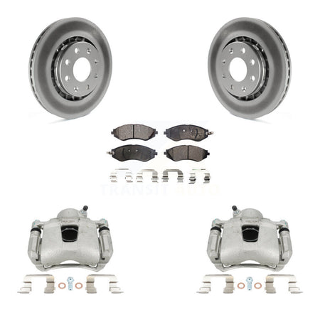 Front Brake Caliper Coat Rotors Ceramic Pad Kit For Chevrolet Aveo Pontiac Aveo5 Wave G3 KCG-100704T
