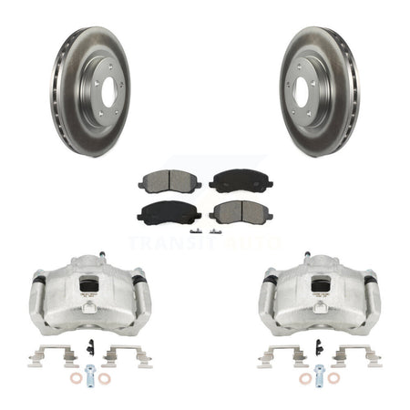 Front Brake Caliper Coat Rotors Semi-Metallic Pad Kit For Jeep Patriot Dodge Compass 200 KCG-100713S