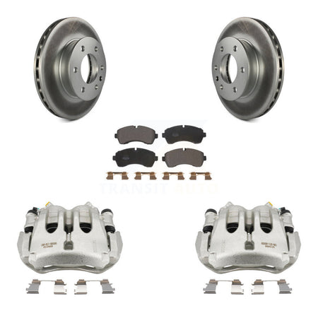 Front Brake Caliper Coat Rotor And Semi-Metallic Pad Kit For Sprinter 3500 Mercedes-Benz KCG-100716P