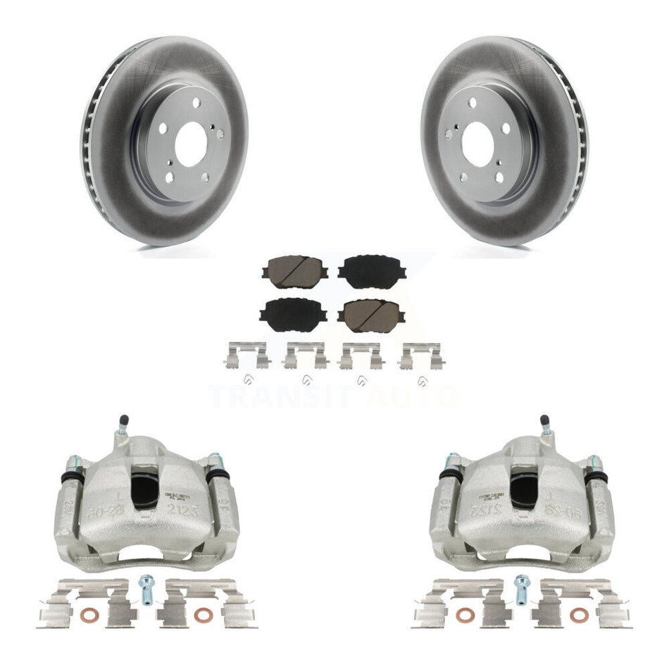 Front Disc Brake Caliper Coated Rotors And Ceramic Pads Kit For Lexus IS250 KCG-100725C