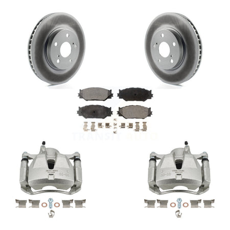 Front Disc Brake Caliper Coated Rotors And Ceramic Pads Kit For Lexus IS250 KCG-100738T