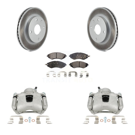 Front Brake Caliper Coat Rotors Semi-Metallic Pad Kit For Chevrolet Optra Suzuki Forenza KCG-100739P