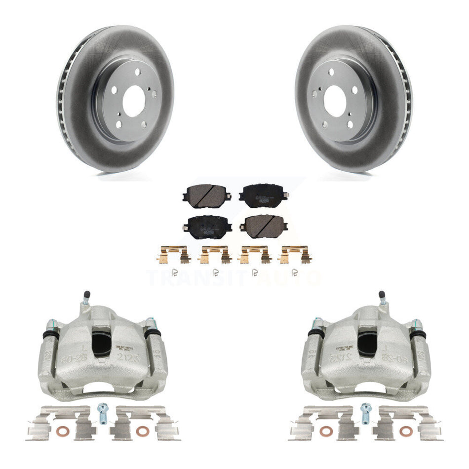 Front Disc Brake Caliper Coated Rotors And Ceramic Pads Kit For Lexus IS250 KCG-100740T