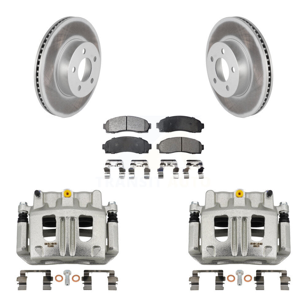 Front Brake Caliper Coat Rotor & Semi-Metallic Pad Kit For Ford Ranger Mazda B4000 Sport KCG-100754P