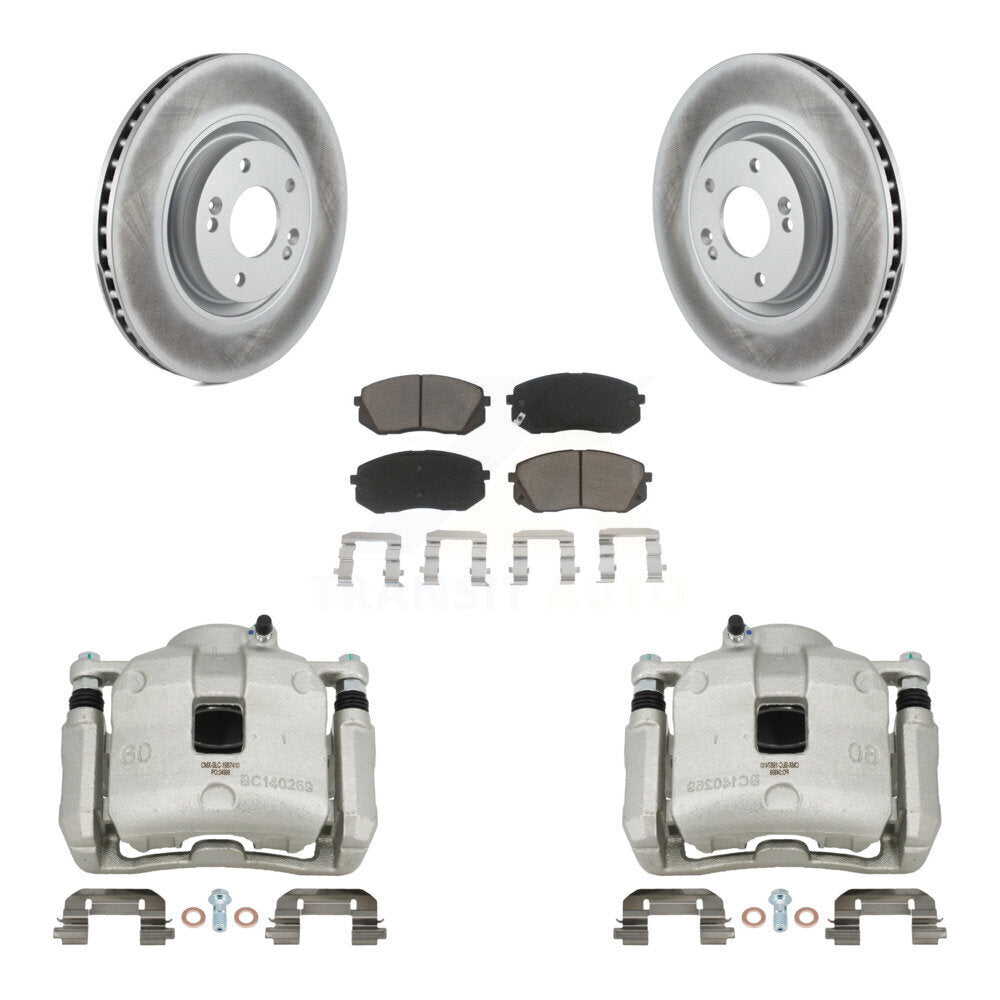 Front Brake Caliper Coat Rotor And Ceramic Pad Kit For 2016 Hyundai Tucson From 05 08 15 KCG-100756C