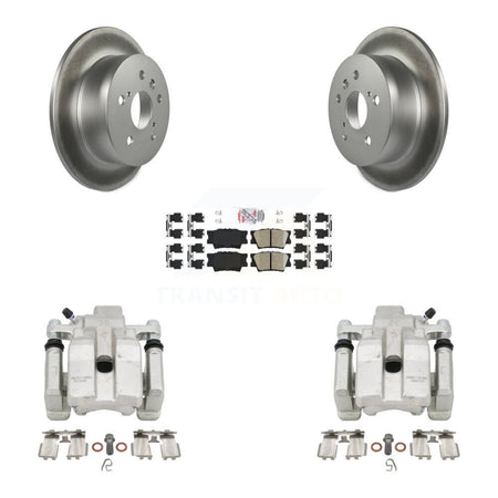 Rear Brake Caliper Coat Rotor Ceramic Pad Kit For Toyota Camry Lexus ES350 Avalon ES300h KCG-100760N