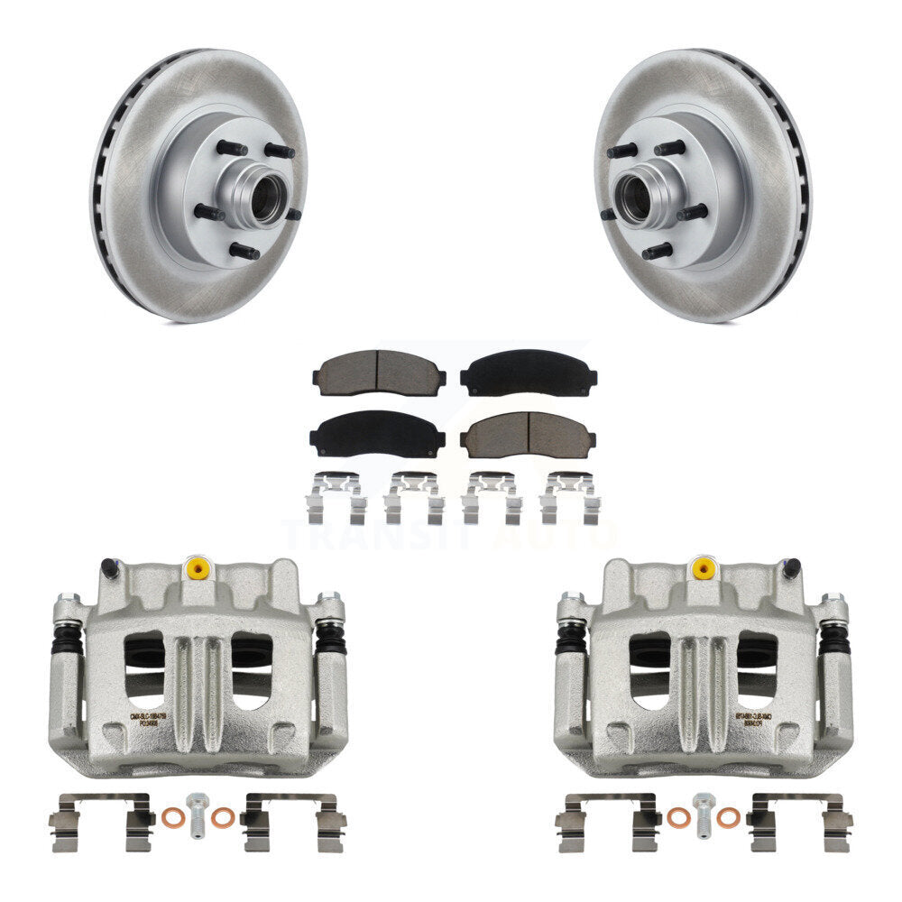 Front Brake Caliper Coat Rotor & Ceramic Pad Kit For Ford Ranger Mazda B3000 B2300 B4000 KCG-100772C