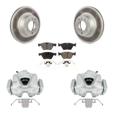 Front Disc Brake Caliper Coated Rotors And Ceramic Pads Kit For 2008 BMW 328xi To 08 07 KCG-100778T