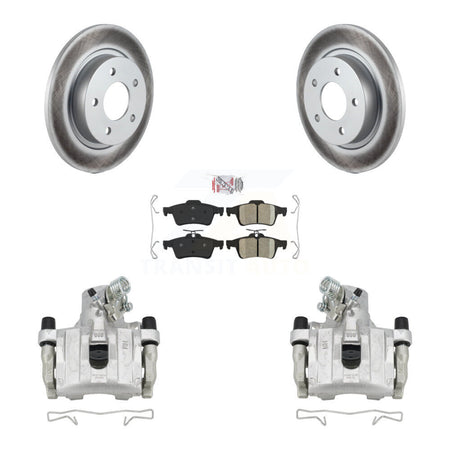 Rear Disc Brake Caliper Coated Rotors And Ceramic Pads Kit For Mazda 3 Sport KCG-100794N