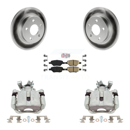 Rear Brake Caliper Coat Rotors Ceramic Pad Kit For Chevrolet Malibu Pontiac Cobalt G5 G6 KCG-100799N
