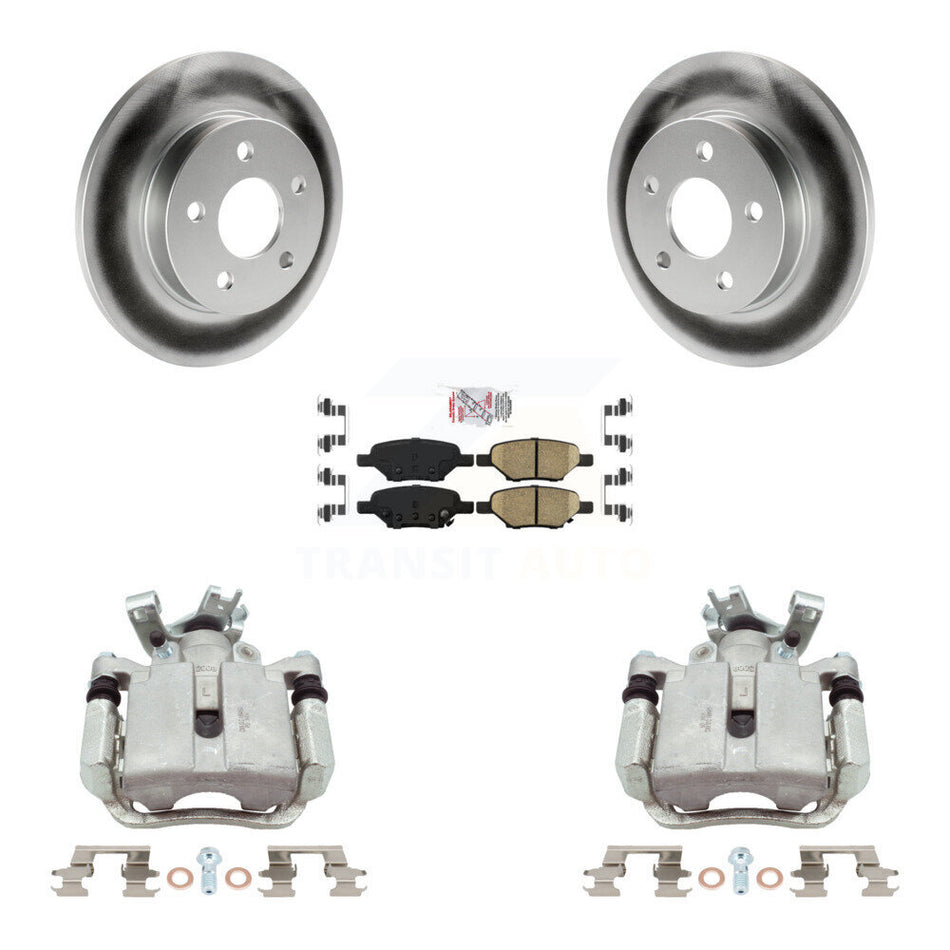 Rear Brake Caliper Coat Rotors Ceramic Pad Kit For Chevrolet Malibu Pontiac Cobalt G5 G6 KCG-100799N