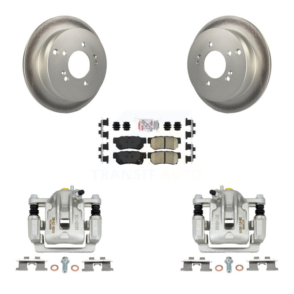 Rear Disc Brake Caliper Coated Rotors And Ceramic Pads Kit For Kia Sportage Hyundai Tucson KCG-100871N
