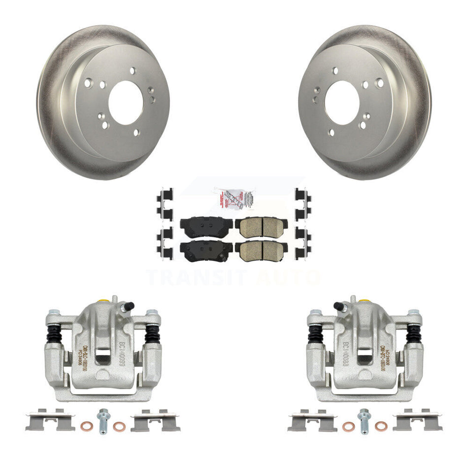 Rear Disc Brake Caliper Coated Rotors And Ceramic Pads Kit For Kia Sportage Hyundai Tucson KCG-100873N