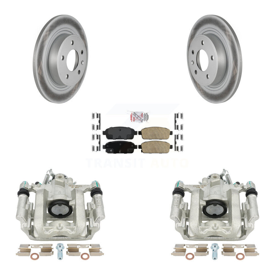 Rear Disc Brake Caliper Coated Rotors And Ceramic Pads Kit For Chevrolet Cruze Volt Cadillac ELR KCG-100889N