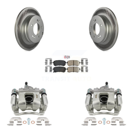 Rear Disc Brake Caliper Coated Rotors And Ceramic Pads Kit For Hyundai Tucson KCG-101071N