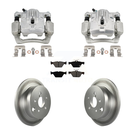 Rear Brake Caliper Coat Rotor Semi-Metallic Pad Kit For 2020 Subaru Crosstrek GAS engine KCG-101104S