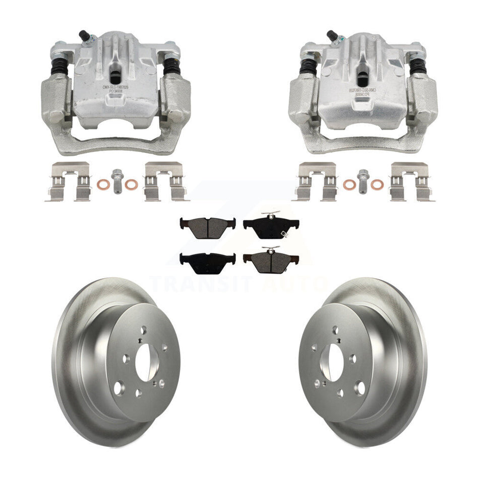 Rear Brake Caliper Coat Rotor Semi-Metallic Pad Kit For 2020 Subaru Crosstrek GAS engine KCG-101104S