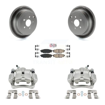 Rear Disc Brake Caliper Coated Rotor And Ceramic Pad Kit For Subaru Impreza Forester WRX KCG-101107N