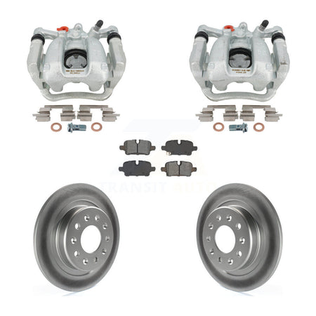 Rear Brake Caliper Coat Rotors & Semi-Metallic Pad Kit For Chevrolet Equinox GMC Terrain KCG-101112S
