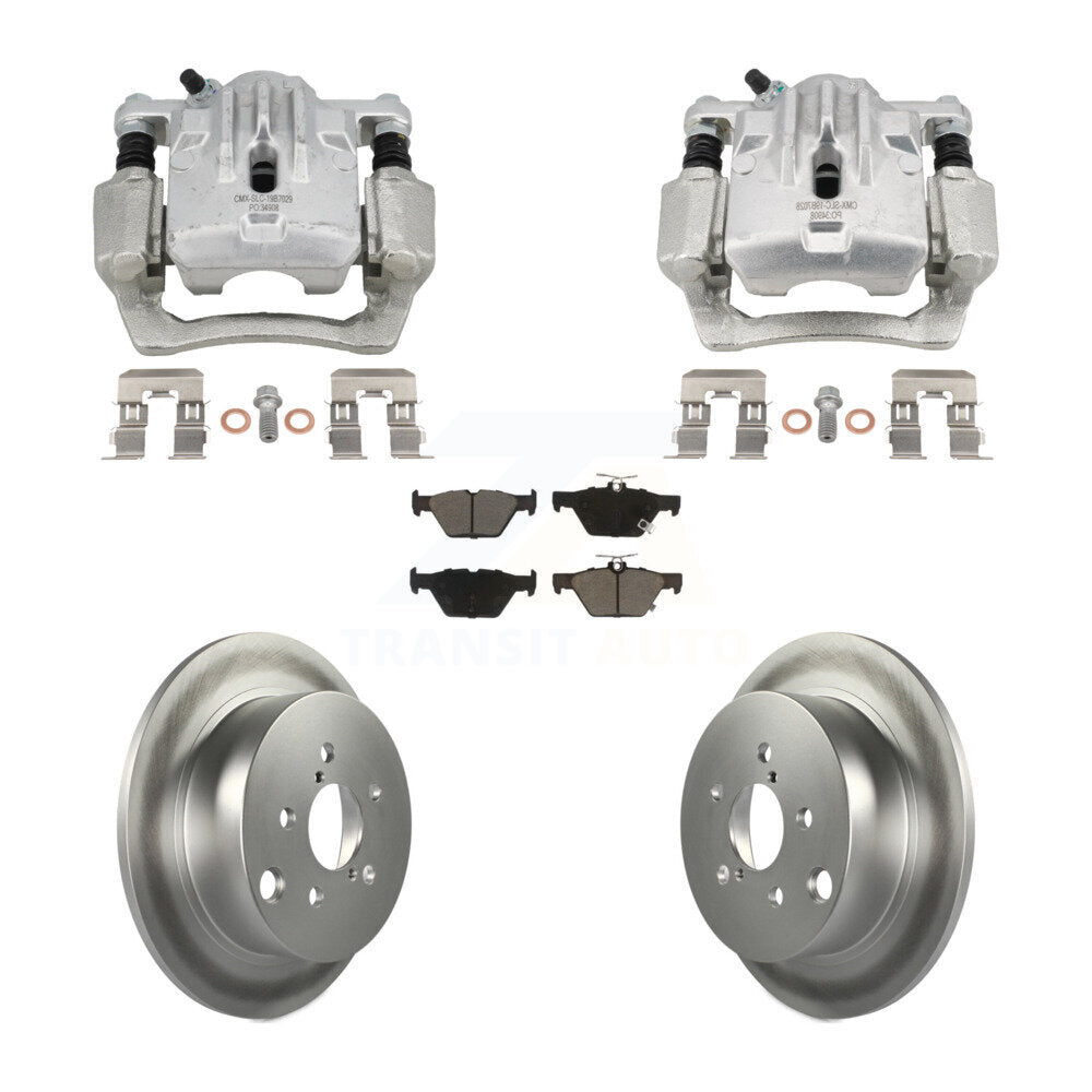 Rear Disc Brake Caliper Coat Rotors Ceramic Pad Kit For 2020 Subaru Crosstrek GAS engine KCG-101126C