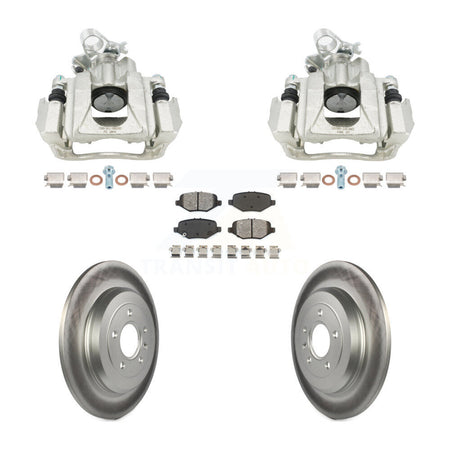 Rear Brake Caliper Coat Rotors Semi-Metallic Pad Kit For Ford Explorer Limited/Sport/XLT KCG-101133S