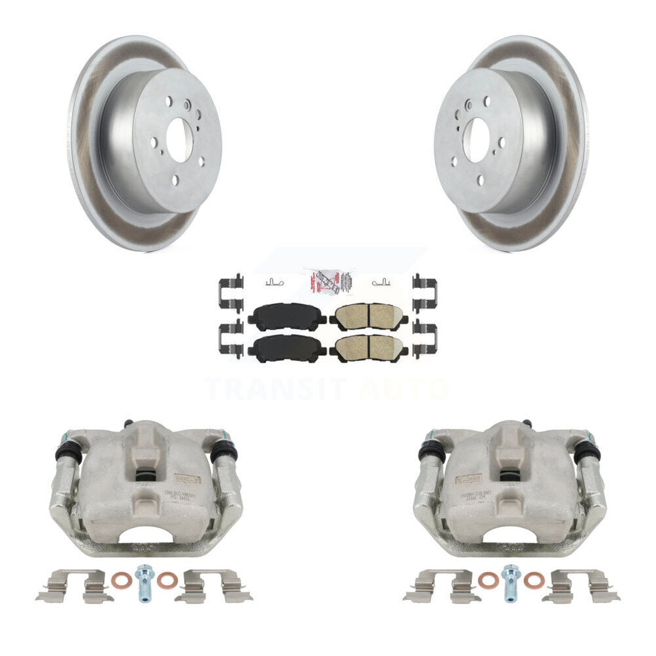 Rear Disc Brake Caliper Coated Rotor And Ceramic Pad Kit For 2008-2013 Toyota Highlander KCG-101135N
