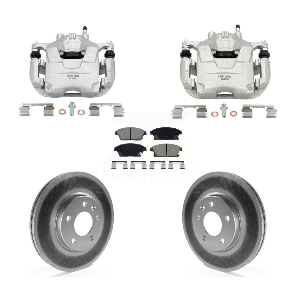 Front Brake Caliper Coat Rotors Ceramic Pad Kit For Chevrolet Cruze Buick Verano Orlando KCG-101142C
