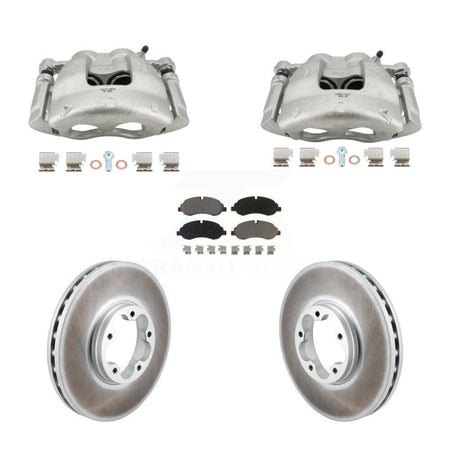 Front Disc Brake Caliper Coat Rotor And Ceramic Pad Kit For Ford Transit-250 Transit-150 KCG-101143C