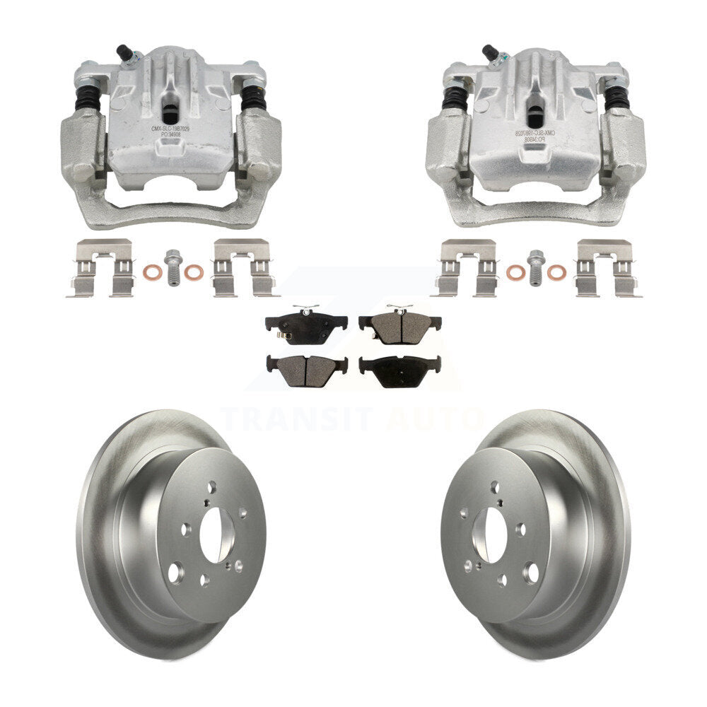 Rear Disc Brake Caliper Coat Rotors Ceramic Pad Kit For 2020 Subaru Crosstrek GAS engine KCG-101143T