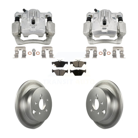 Rear Brake Caliper Coat Rotor Semi-Metallic Pad Kit For 2020 Subaru Crosstrek GAS engine KCG-101146P