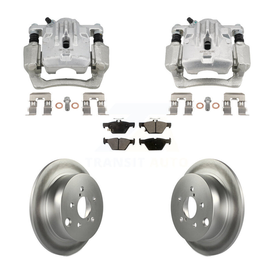 Rear Brake Caliper Coat Rotor Semi-Metallic Pad Kit For 2020 Subaru Crosstrek GAS engine KCG-101146P