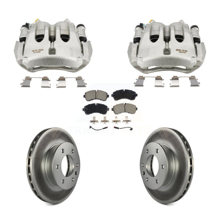 Front Brake Caliper Coat Rotor And Ceramic Pad Kit For Sprinter 3500 Mercedes-Benz Dodge KCG-101148C