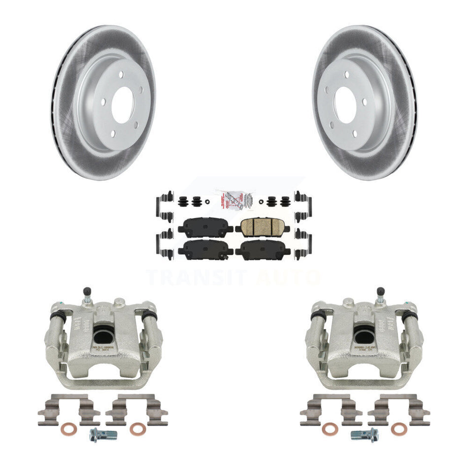 Rear Disc Brake Caliper Coated Rotors And Ceramic Pads Kit For Nissan Rogue Sport LEAF KCG-101156N