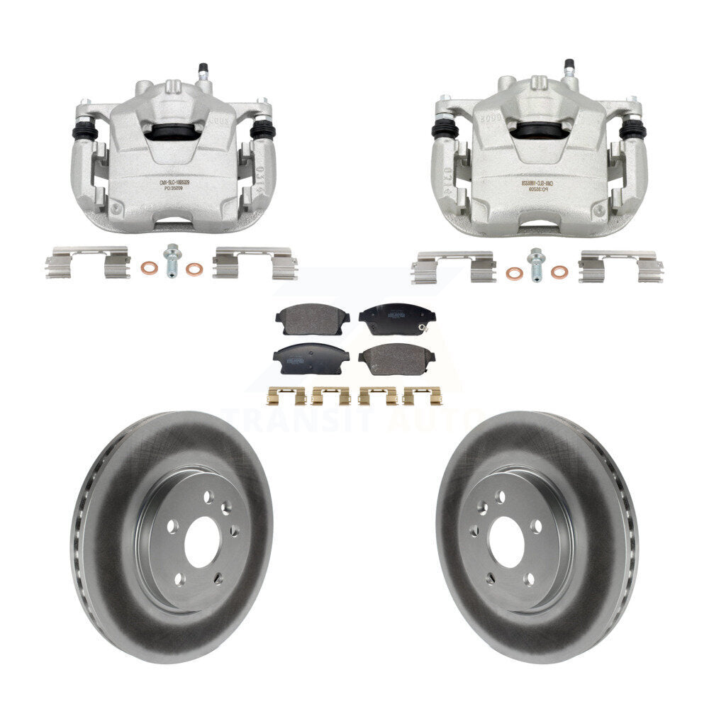 Front Brake Caliper Coat Rotor And Semi-Metallic Pad Kit For Chevrolet Trax Buick Encore KCG-101159P