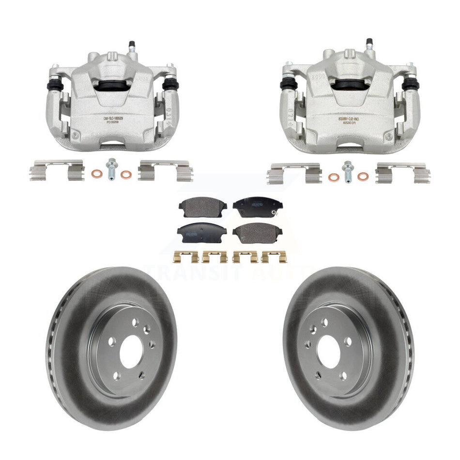 Front Brake Caliper Coat Rotor And Semi-Metallic Pad Kit For Chevrolet Trax Buick Encore KCG-101159P
