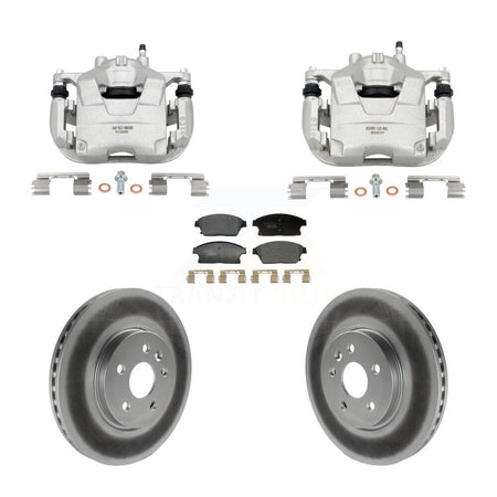 Front Brake Caliper Coat Rotor Ceramic Pad Kit For 2013-2017 Chevrolet Trax Buick Encore KCG-101162T