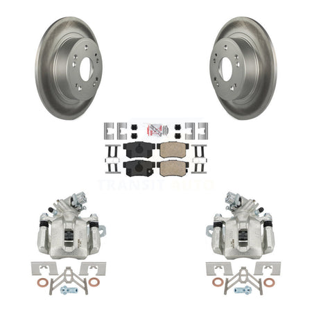 Rear Disc Brake Caliper Coated Rotors And Ceramic Pads Kit For 2016-2018 Acura ILX KCG-101207N