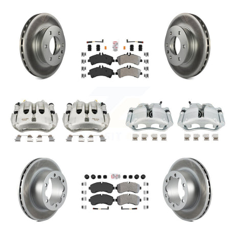 Front Rear Brake Caliper Coat Rotor Semi-Metallic Pad Kit (10Pc) For Sprinter 3500 Dodge KCG-102234N