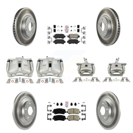 Front Rear Disc Brake Caliper Coat Rotor Ceramic Pad Kit (10Pc) For 2013-2015 Mazda CX-5 KCG-102427N