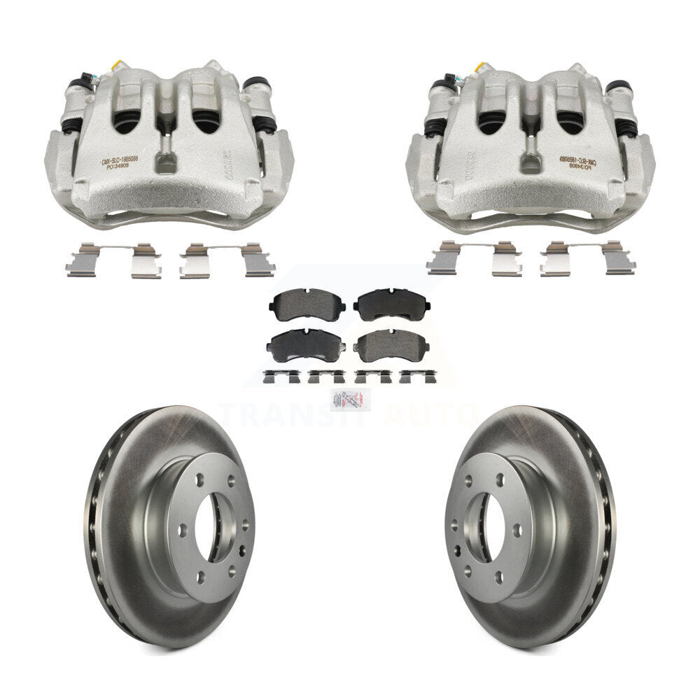 Front Brake Caliper Coat Rotor And Semi-Metallic Pad Kit For Sprinter 3500 Mercedes-Benz KCG-102874N
