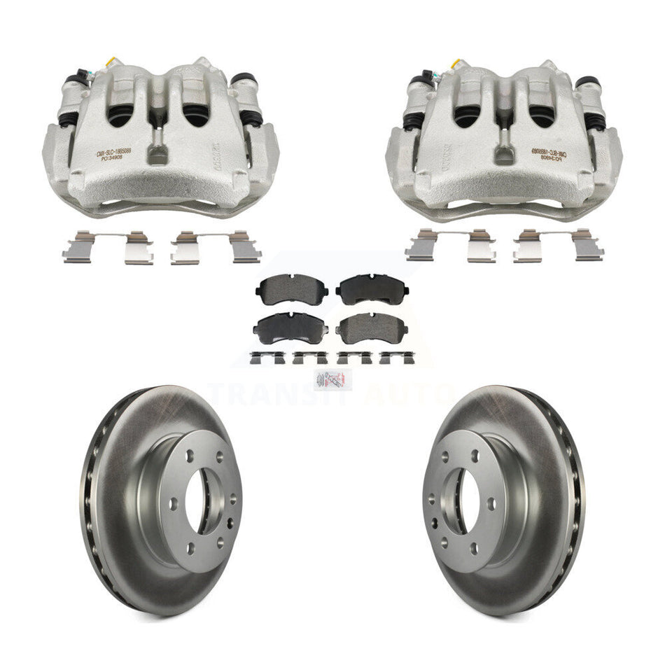 Front Brake Caliper Coat Rotor And Semi-Metallic Pad Kit For Sprinter 3500 Mercedes-Benz KCG-102874N