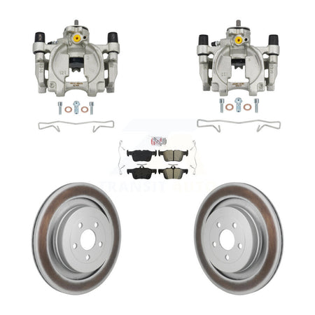 Rear Brake Caliper Coat Rotor & Semi-Metallic Pad Kit For 2019-2022 Lincoln Nautilus FWD KCG-102883N