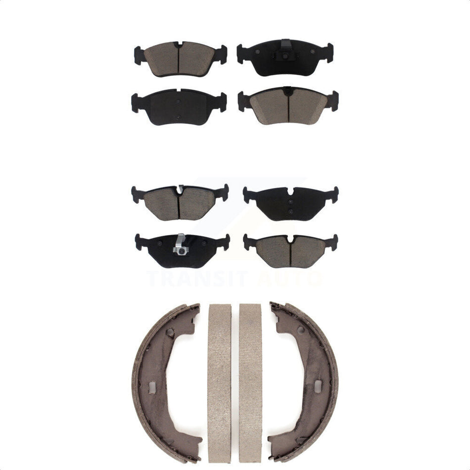 Front Rear Ceramic Brake Pads And Parking Shoes Kit For BMW 325i 325Ci Z4 323i KCN-100062